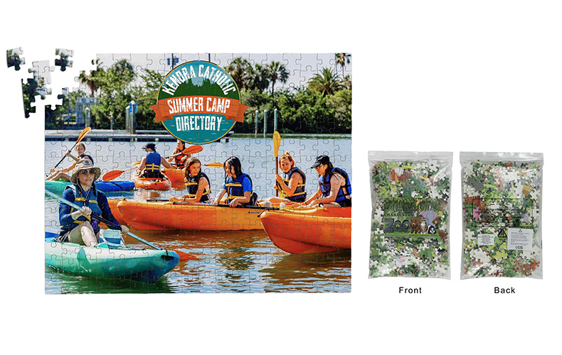 250 Piece Retail Quality Full Color Custom Jigsaw Puzzle